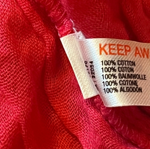 NWT Anthropologie Lace/Crochet Detail Boho/Bohemian Gauze Midi Dress in Pink XL - Picture 9 of 12